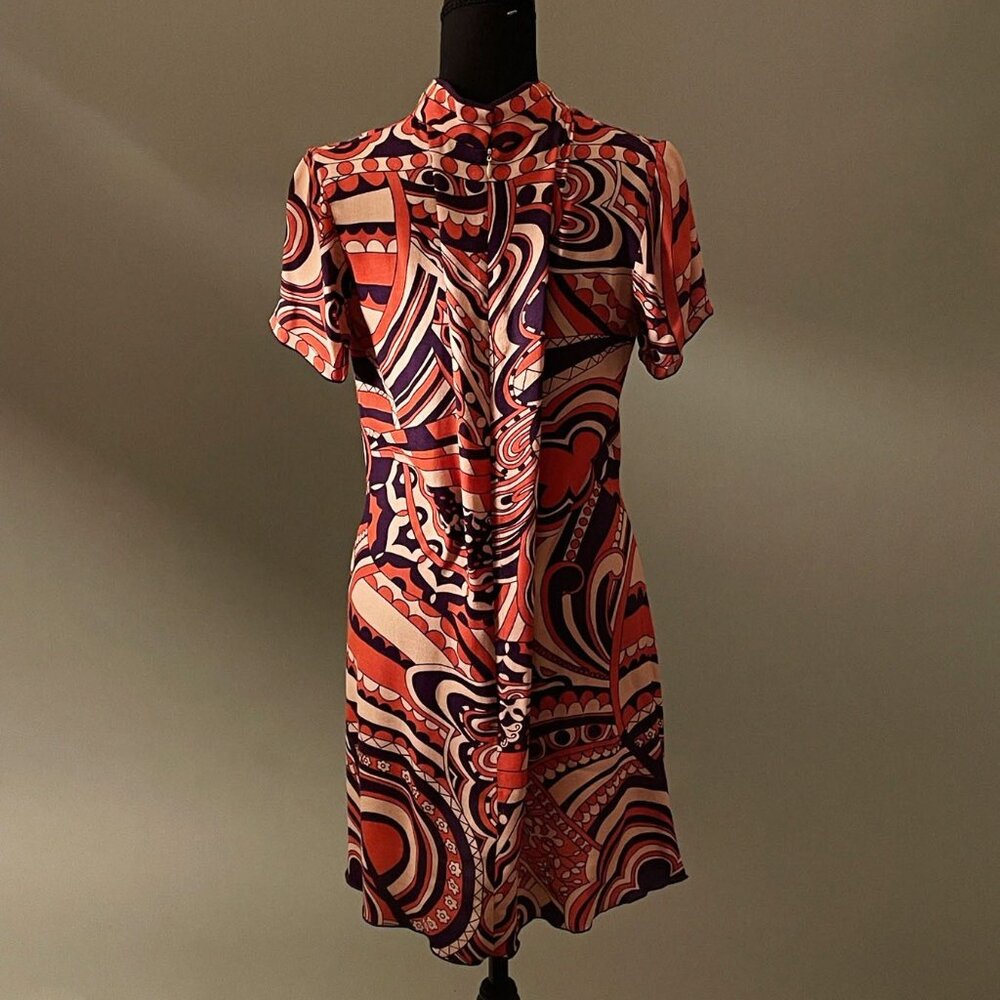 Anna Sui Psychedelic Print Dress